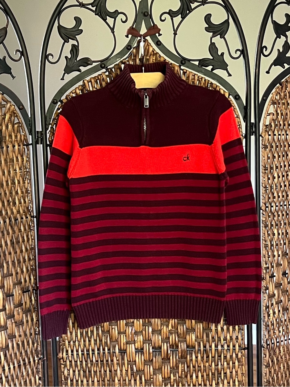 8 Calvin Klein Jeans Cotton 1/4 Zip Sweater